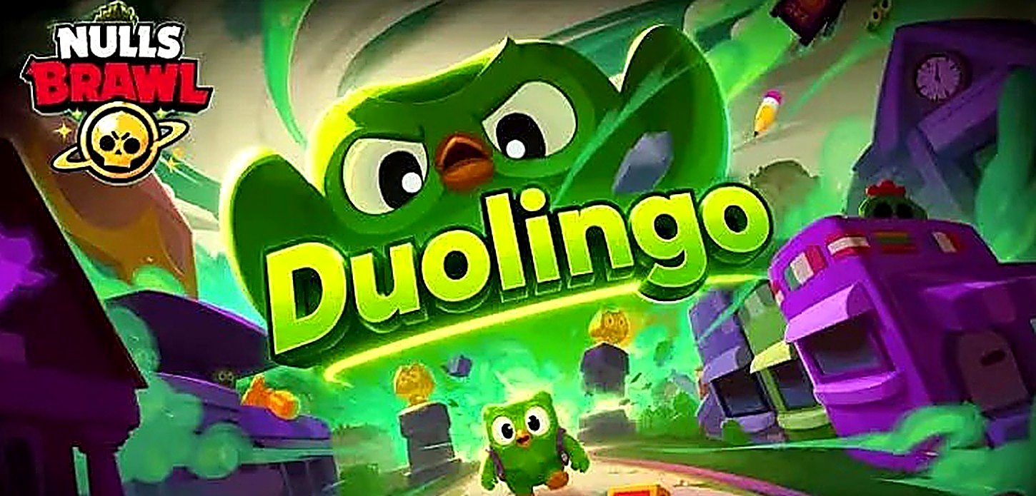 Коллаборация Brawl Stars и Duolingo